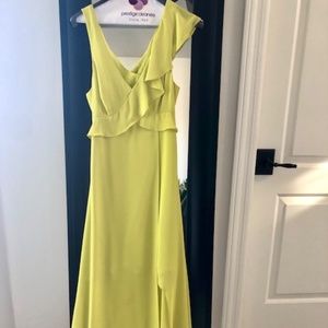 BCBG MAXAZRIA CHARTREUSE DRESS